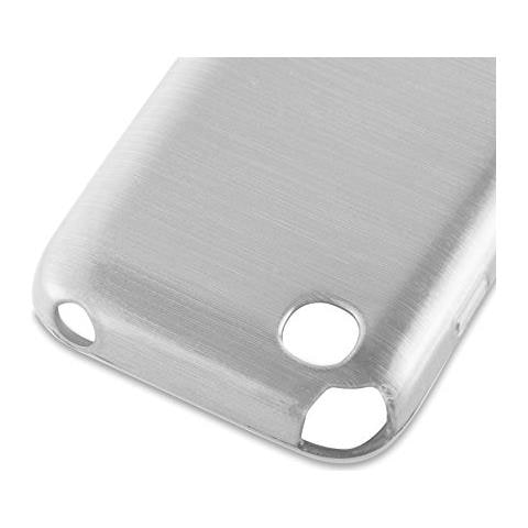 Custodia Compatibile Con Lg L40 In Argento - Coperchio Protettivo In Silicone Tpu Flessibile Con Design Spazzolato - Foto 2