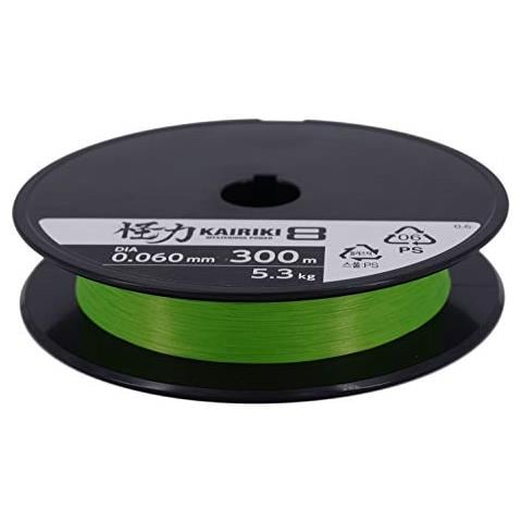 Kairiki 8, 300 Meter, Mantis Verde, 0.350mm / 39.5kg, Filo Da Pesca Intrecciato, 59wpla68r0a - Foto 2