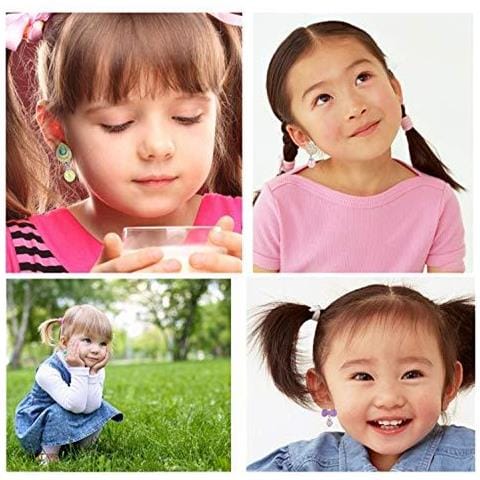 7 Coppie Orecchini A Clip No Trafitto Design Dress Up Princess Orecchini Gioielli E Accessori Per Ragazze Bambini Toddler - Foto 4
