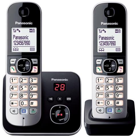 Segreteria Telefonica Per Telefoni Cordless Panasonic Kx-tg6822 Duo Nero Grigio - Foto 2