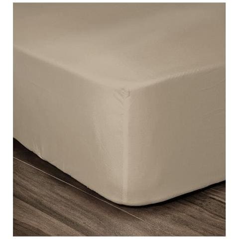 Lenzuolo Con Angoli 100% Cotone 180x200x30 Cm Beige - Foto 2