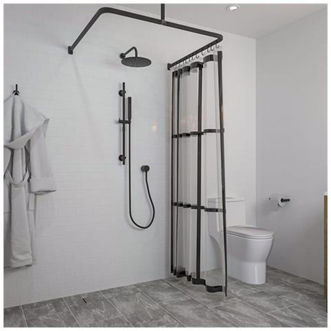 Tenda da Doccia Brix Trasparente - Foto 2