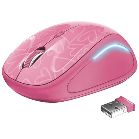 Yvi FX RF Wireless Ottico 1600DPI Ambidestro Rosa mouse - Foto 2