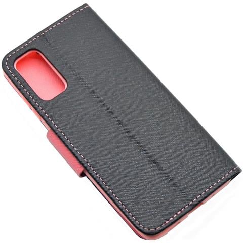 Maxy Custodia Book Orizzontale Silicone Case Per Samsung Galaxy S20 5g G981 Black-pink - Foto 2
