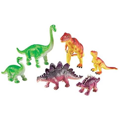 Dinosauri Jumbo I Mamme E Bambini I T-rex, Stegosauro E Brachiosauro, 6 Animali - Foto 1