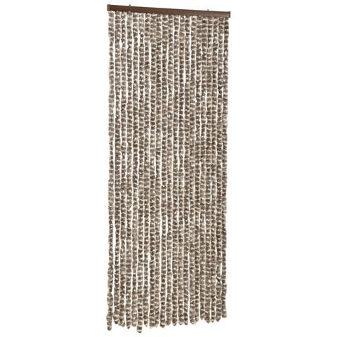 Tenda Antimosche Tortora E Bianca 100x200 Cm In Ciniglia - Foto 2