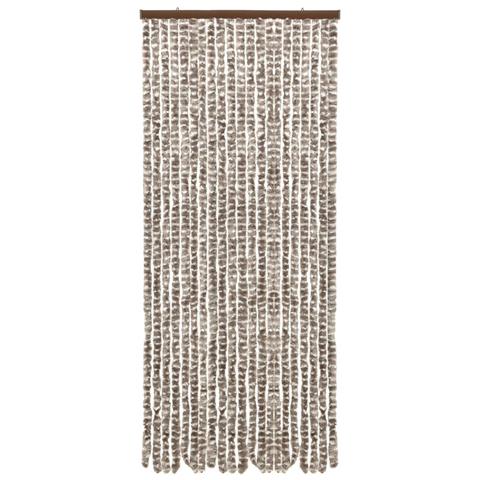 Tenda Antimosche Tortora E Bianca 100x200 Cm In Ciniglia - Foto 3