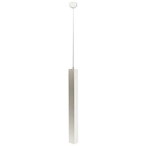 Trade Shop - Pendente Lampada Lampadario Barra Quadrato Bianco 30x120cm A Soffitto Luce Led Applique - Foto 1