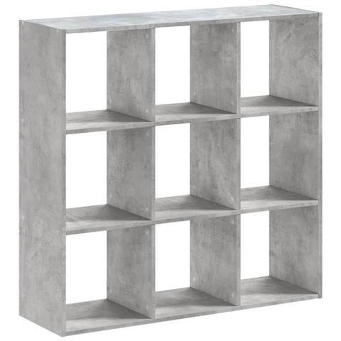 Libreria Grigio Cemento 102x32x102 Cm In Legno Multistrato - Foto 2