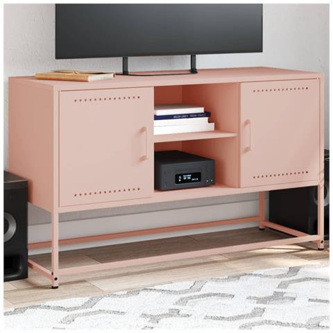 Credenza Rosa 36x39x123 Cm In Acciaio - Foto 2