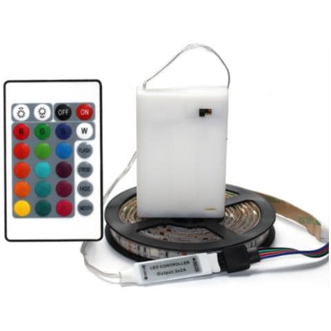 Striscia Luminosa Con Telecomando Led Rgb 2 M Ip65 Resistente All'acqua - Foto 5
