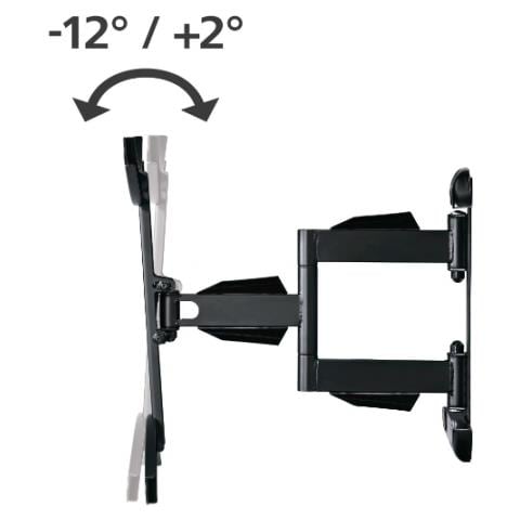 00220836 Supporto Tv A Parete 190,5 Cm (75"") Nero - Foto 2