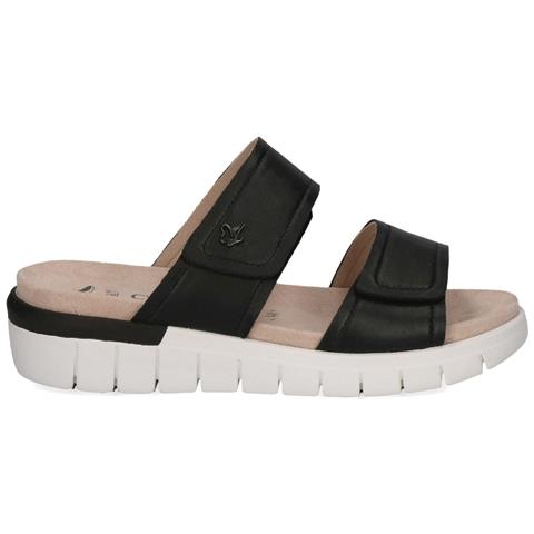 Black Nappa Casual Open Sandals Sandali Pelle Scarpe Donna Nero Eu 39, 9-27200-42-022 - Foto 2