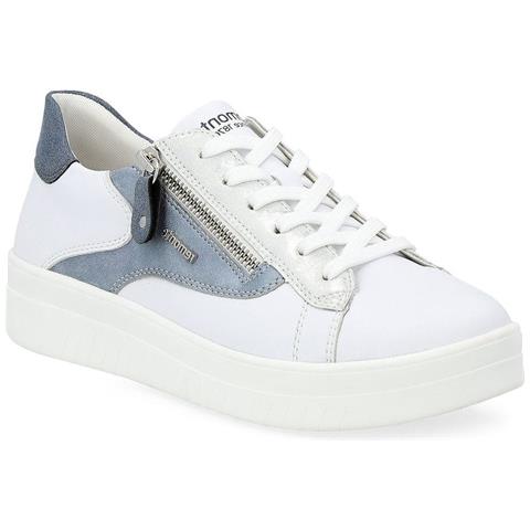 Leisure Trainers White Sneakers Sintetico E Tessile Scarpe Donna Bianco Eu 36, D0j03-80 - Foto 1
