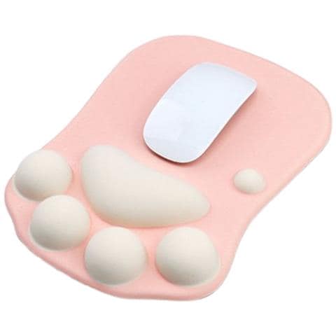 Tappetino Per Mouse A Forma Di Zampa Di Gatto Per Giocare E Lavorare In Tutta Comodità Pink - Foto 1