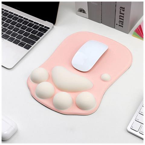 Tappetino Per Mouse A Forma Di Zampa Di Gatto Per Giocare E Lavorare In Tutta Comodità Pink - Foto 2
