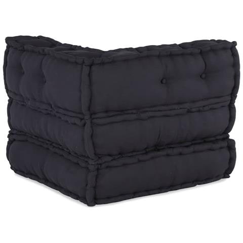 Pouf Modulare Antracite 70x70x54 in Tessuto - Foto 2