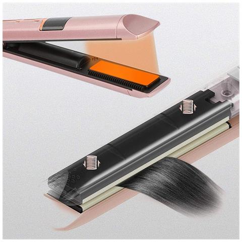 Piastra Per Capelli Senza Fili 2 In 1, Arricciatura E Lisciatura. Con 3 Livelli Di Potenza E Schermo Led Con Indicatore Di Carica. - Foto 6