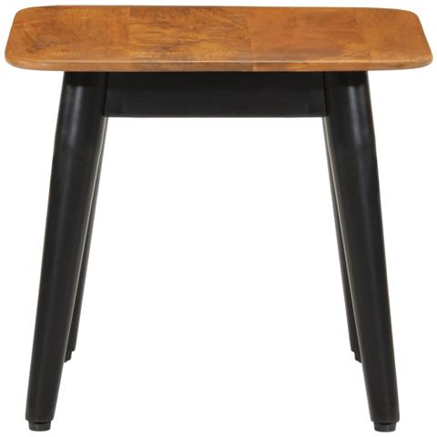 Tavolo Da Salotto 45x45x40cm In Legno Massello Di Mango E Ferro - Foto 3