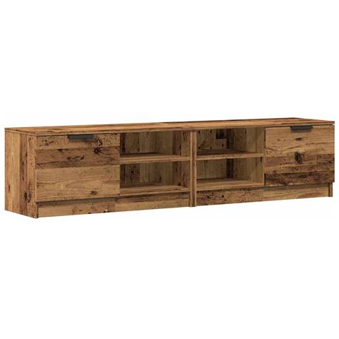 Mobili Porta Tv 2 Pz Legno Vecchio 80x35x36,5 Cm In Truciolato - Foto 2