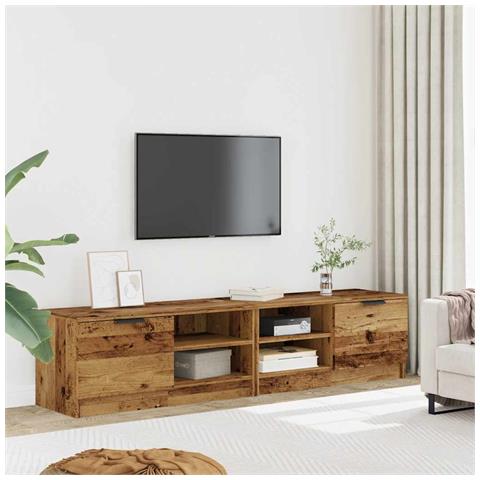 Mobili Porta Tv 2 Pz Legno Vecchio 80x35x36,5 Cm In Truciolato - Foto 3