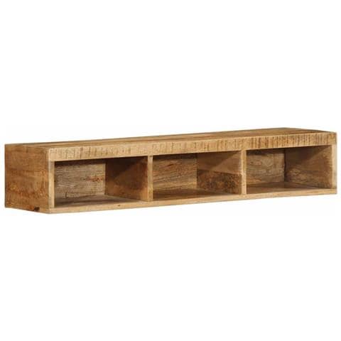 Mobile Tv A Parete 100x30x19 Cm Legno Grezzo Massello Di Mango - Foto 1