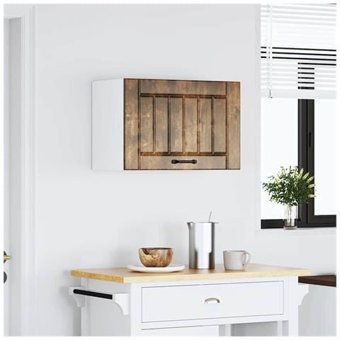 Pensile Da Cucina Lucca Rovere Fumo In Legno Multistrato - Foto 3