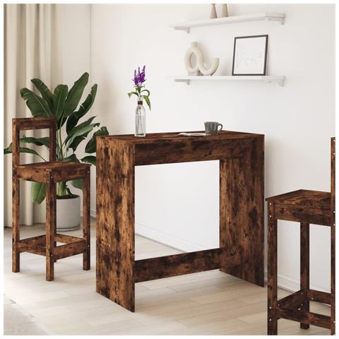 Tavolo Bar Rovere Artigianale 102x50x103,5 Cm Legno Multistrato - Foto 3