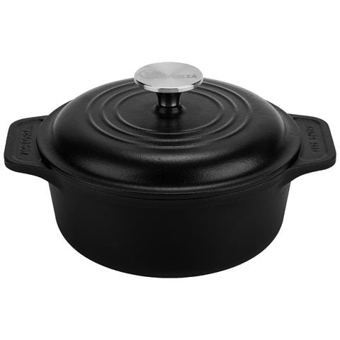 Victoria 34894 Forno Olandese Induzione Ghisa Smaltata 20cm, Pentola 1,9l Senza Ptfe E Pfoa  Nero - Foto 1