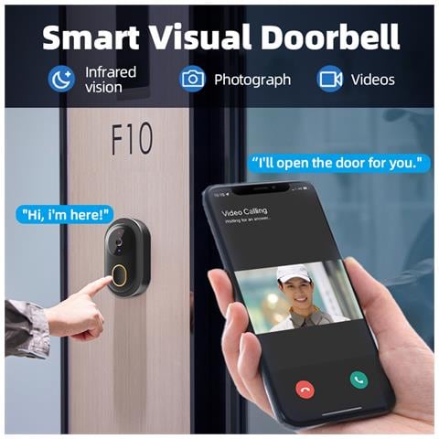 Sicurezza Domestica Avanzata: Videocitofono Wireless Intelligente K9 Black - Foto 7