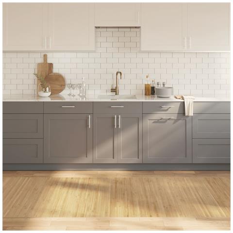 Tappeto Rettangolare Naturale Chiaro 100x300 Cm In Bambù - Foto 8