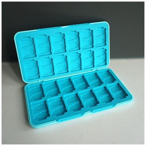 Custodia Magnetica Per Schede Di Gioco Per Switch Oled - 24 Cartucce Blue - Foto 1