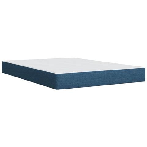 Giroletto a Molle con Materasso Blu 140x190 cm in Tessuto - Foto 9