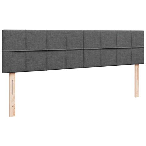 Struttura Letto Pouf con Materasso 160x200 cm in Tessuto - Foto 9