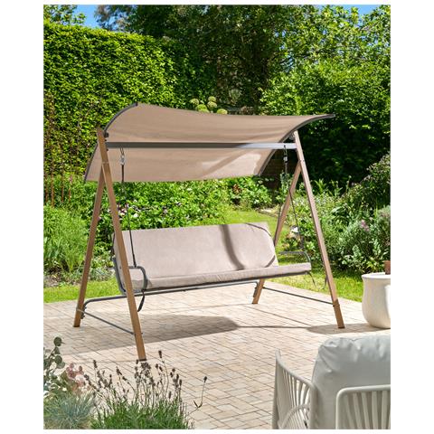 Dondolo Da Giardino Bonagia Metallo Beige - Foto 1