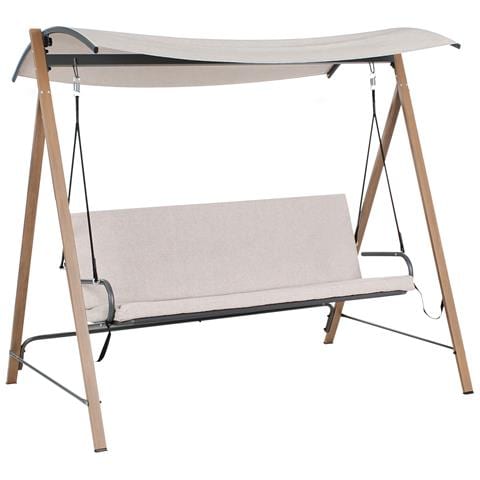 Dondolo Da Giardino Bonagia Metallo Beige - Foto 2