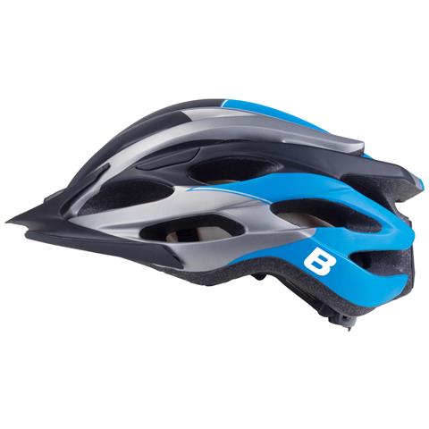 Casco B-race In-mold Nero/azzurro/gri M 54/58 - Foto 1
