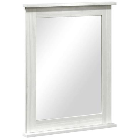 Specchio VIGO Bianco 55.5 x 5 x 70 cm Legno di pino massello - Foto 1
