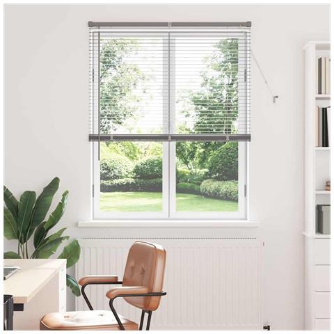 Tenda per Finestra con tende Manuale Argento Alluminio - Foto 2