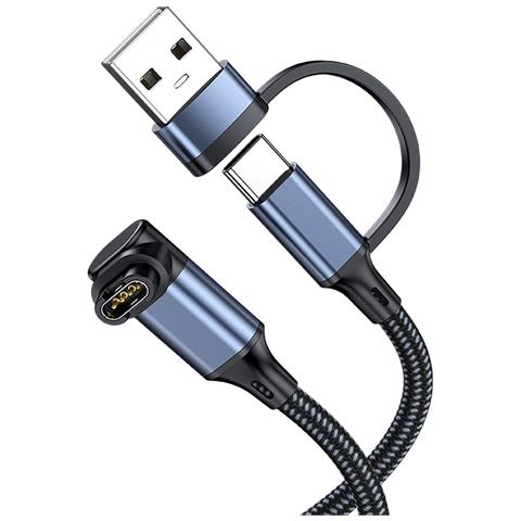 Cavo Di Ricarica 2-in-1 Usb + Type-c Per Garmin (1,2 M, Grigio) - Compatibile Con Smartwatch Garmin - Foto 2
