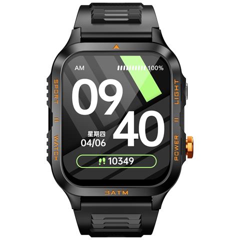 Smartwatch C68 Con Chiamata Bluetooth E Monitoraggio Della Salute Black+yellow - Foto 1