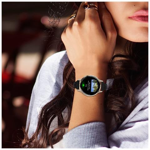 Cinturino In Pelle A Forma Di T Con Vita Sottile Compatibile Con Garmin Venu 3s /huawei Gt4/5/6 41mm / 42mm Black - Foto 5