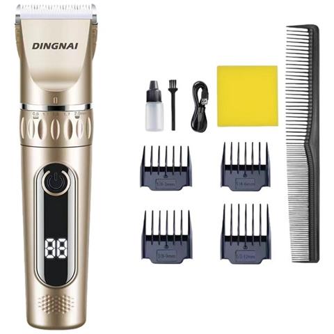 Set Tagliacapelli Elettrico Oro - Kit Tagliacapelli Professionale Senza Fili - Foto 1