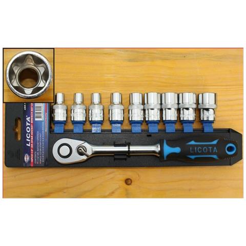 Set Chiavi A Bussola Esagonale 1/2 Con Cricchetto Reversibile - Foto 1