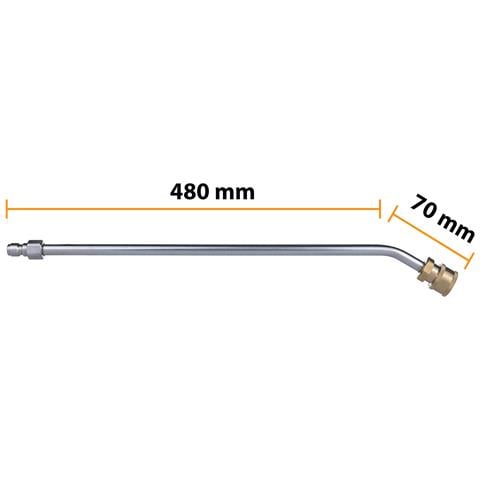 Lancia Per Idropulitrice 1/4"" 50cm Angolata 30° - Alta Qualità, Pressione Max 250 Bar, Compatibile Con E Lavor - Foto 8