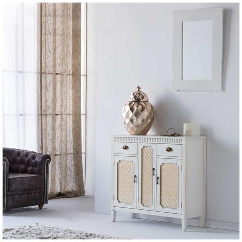 Credenza In Legno Bianco 95x36x88h - Foto 2