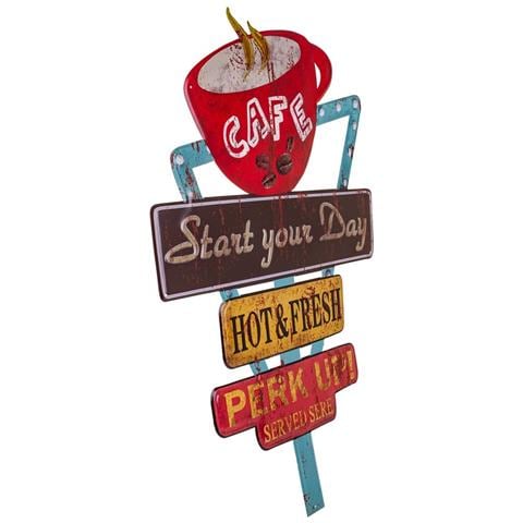 Targa In Metallo Rossa 58x50x1h - Foto 1