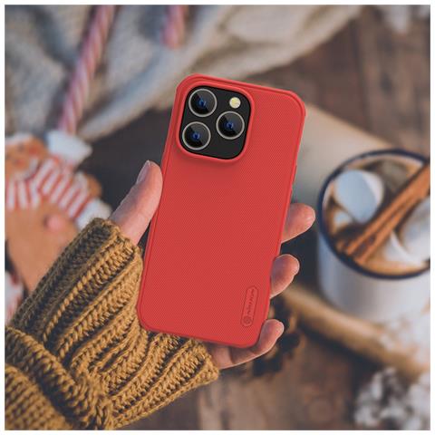 Cover per iPhone 14 Pro - TPU+PC, Rosso - Foto 2