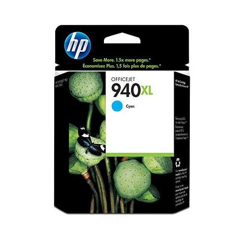 C4907aEBL Cartuccia Ink Originale 940XL Ciano per OfficeJet Pro 8000 Capacità 1400 Pagine - Foto 1