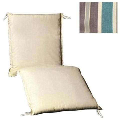 CUSCINO per LETTINO 200X65 cm PAPILLON POLY 250 gr Double Face BEIGE RIGATO - Foto 2